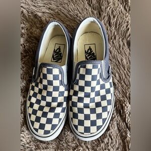 Women’s vans checkered slip on